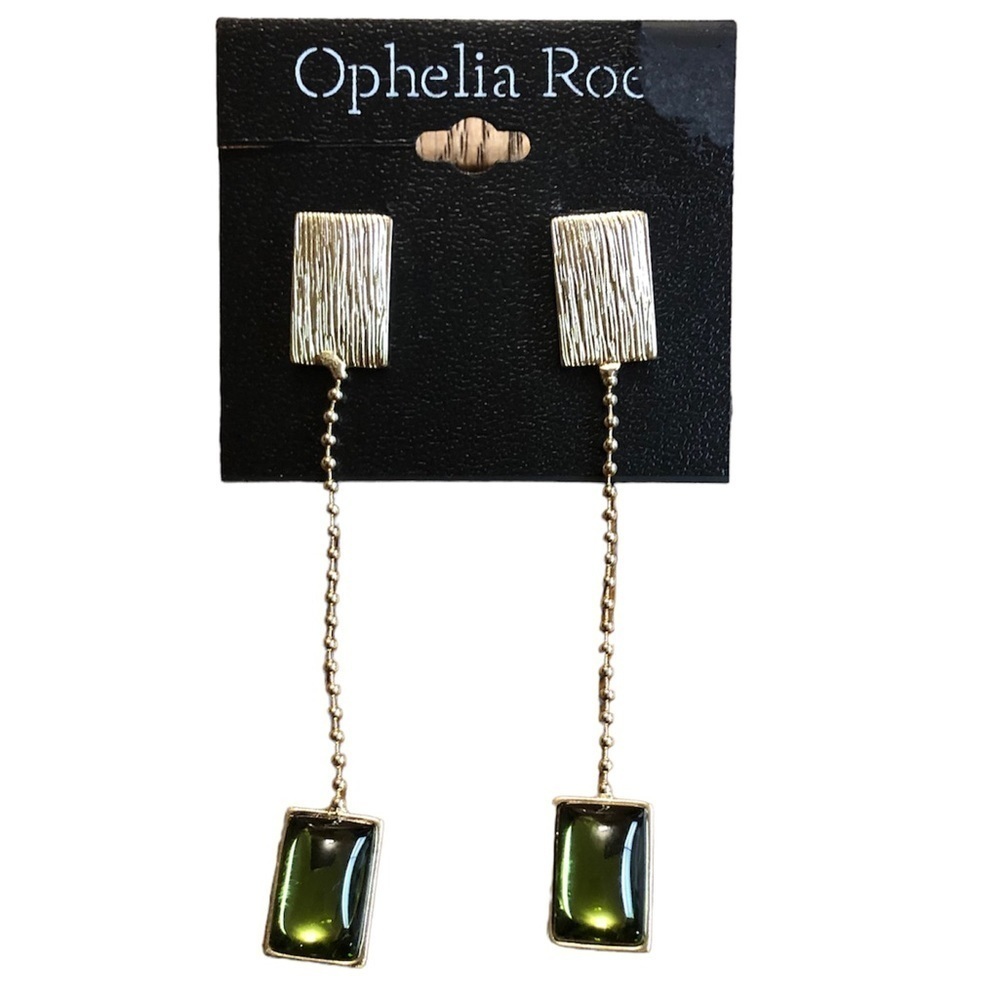 Green Goddess Earrings New